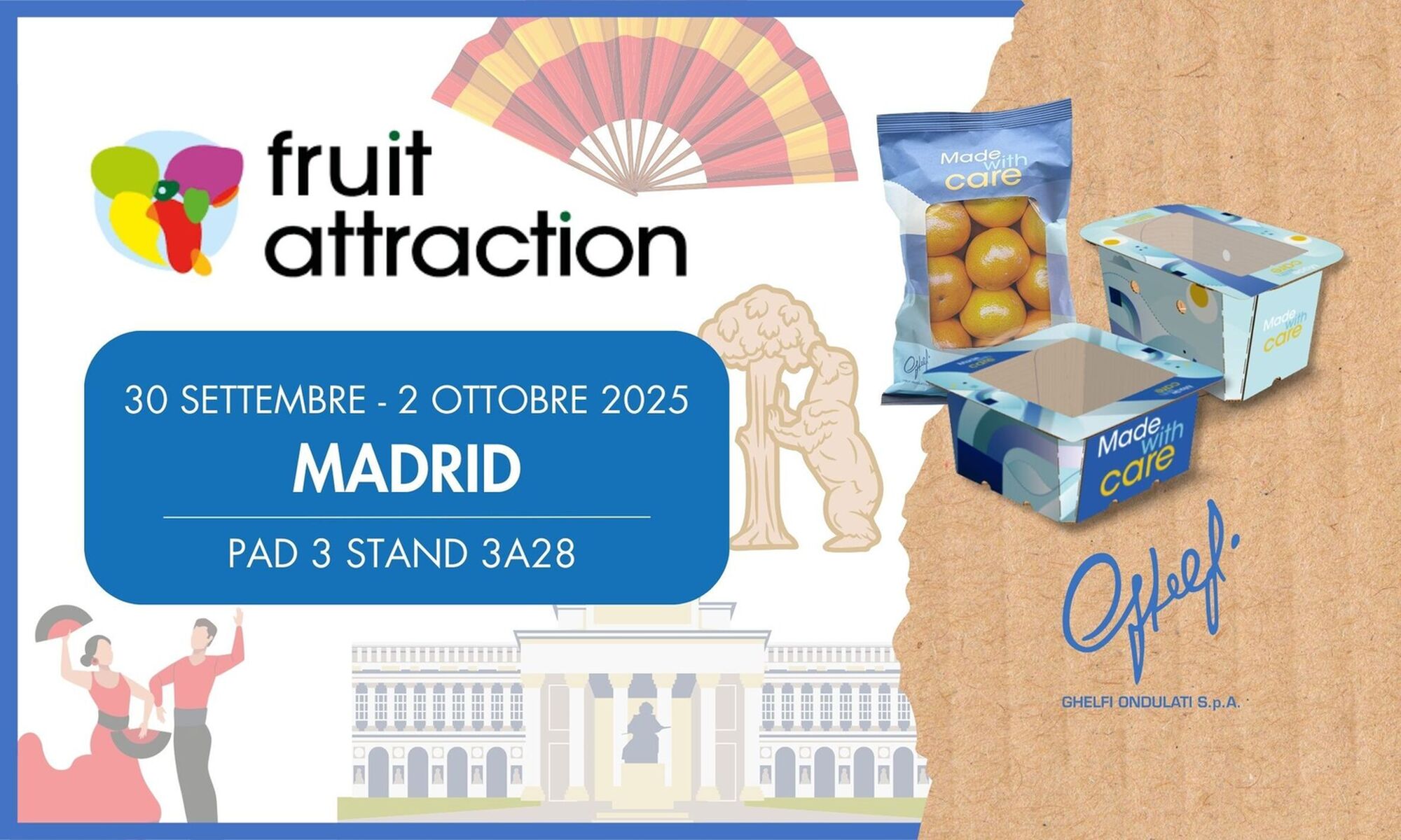 Lo stand Ghelfi Ondulati a Fruit Attraction 2025